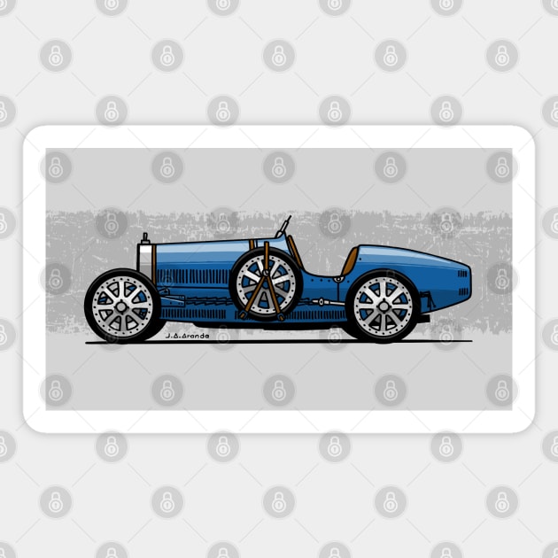 The beautifull classic racing car Magnet by jaagdesign